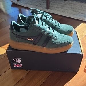 Gola Women's  Forest Green Sneakers with Gum Sole